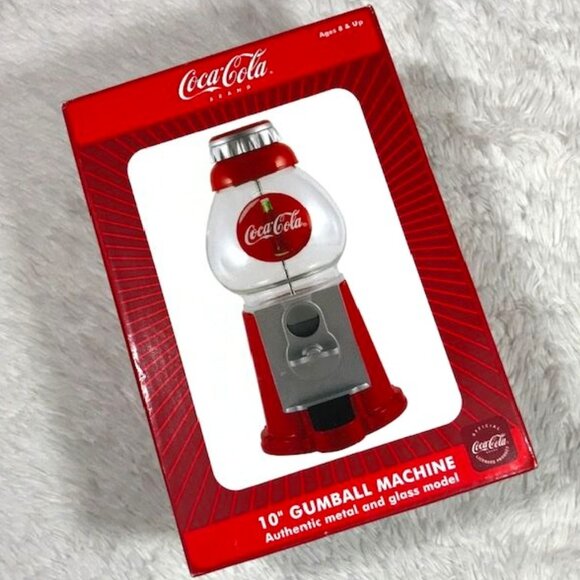 Vintage Coca-Cola Authentic Metal and Glass 10" Gumball Machine - Picture 1 of 14